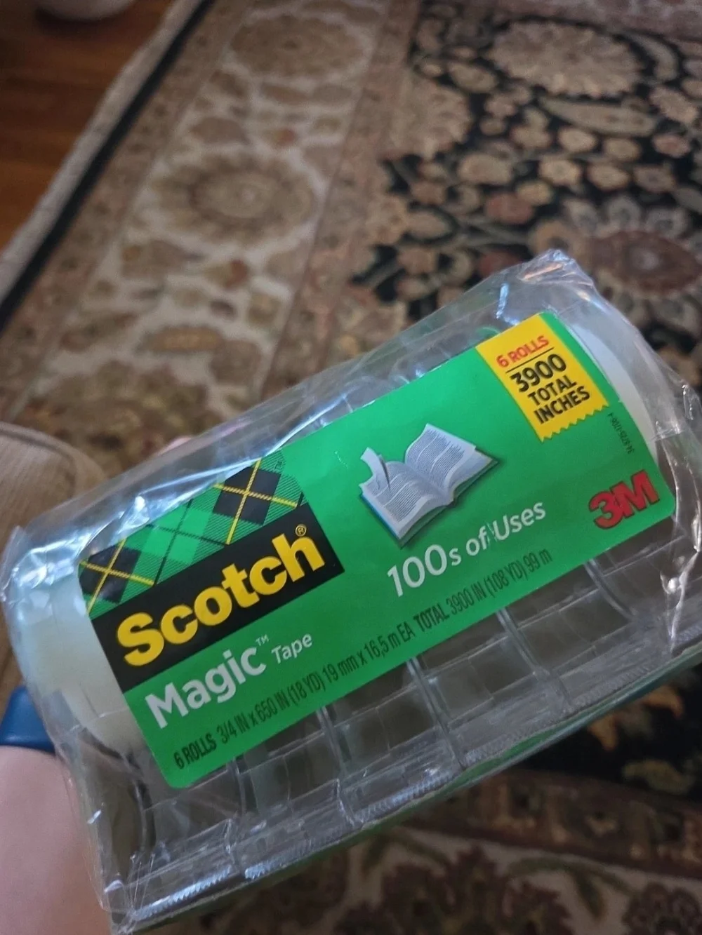 Scotch Magic Tape 6-Roll 3/4 in x 300 in NWT
